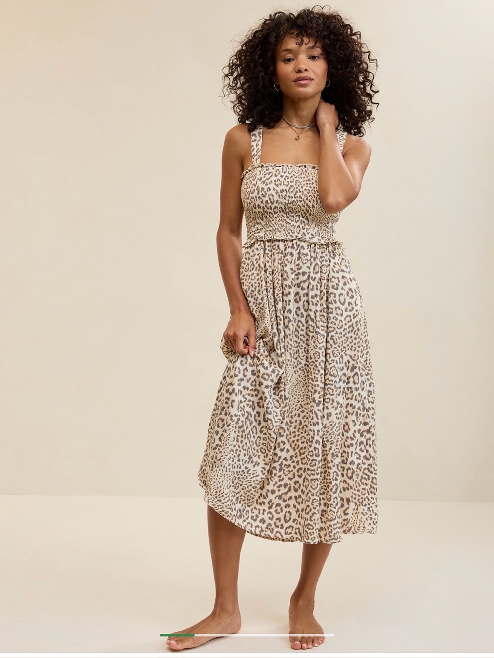 Aerie At The Barre Smocked Dress - Picture 4 of 5